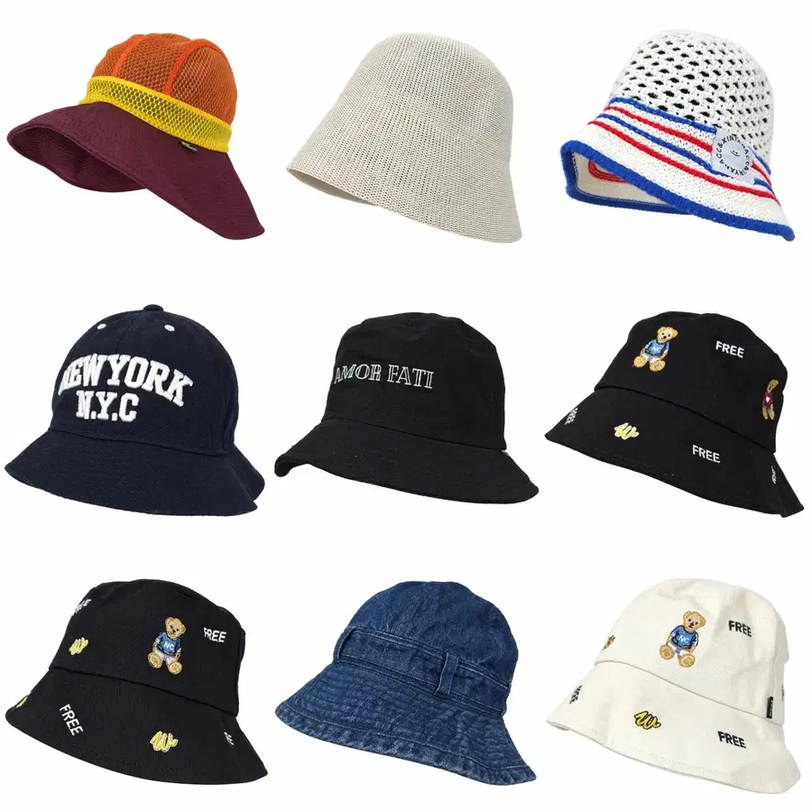 각 3000원) 여 S 모자 9종