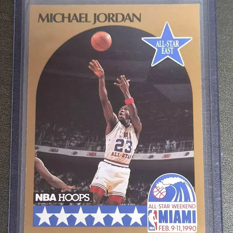 마이클 조던 NBA HOOPS 카드 1990 마이애미 올스타