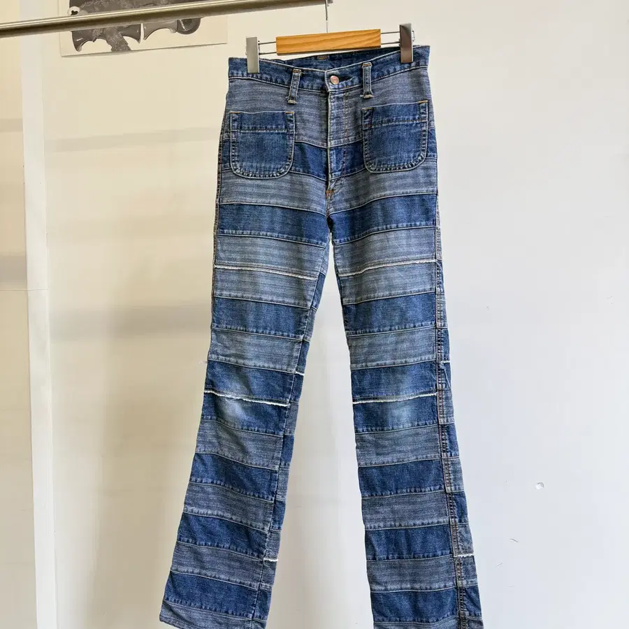KINKY JEANS BY HYSTERIC GLAMOUR 패치워크 데님 진