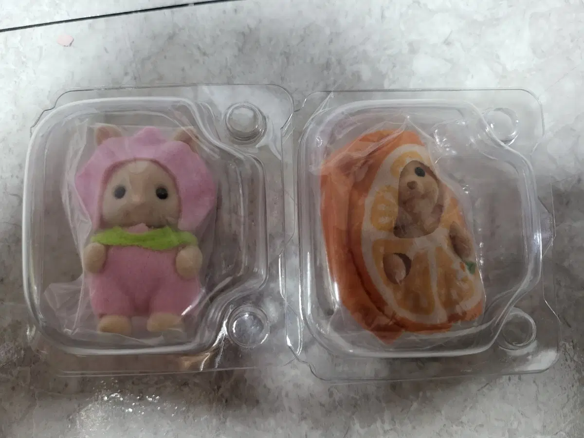 실바니안 과일파티 복숭아 밀크 토끼, 오렌지 토이 푸들 아기 일괄