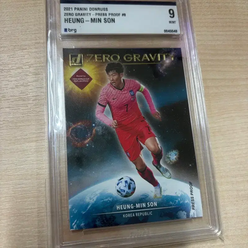 2021 PANINI DONRUSS ZERO GRAVITY - PRESS PROOF #8 손흥민 카드