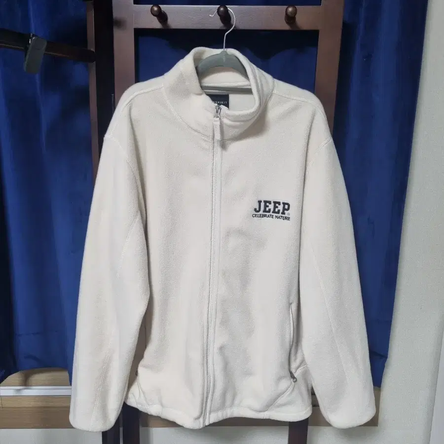 JEEP SPIRIT 지프 스피릿 남성 플리스 후리스 집업 아이보리 110