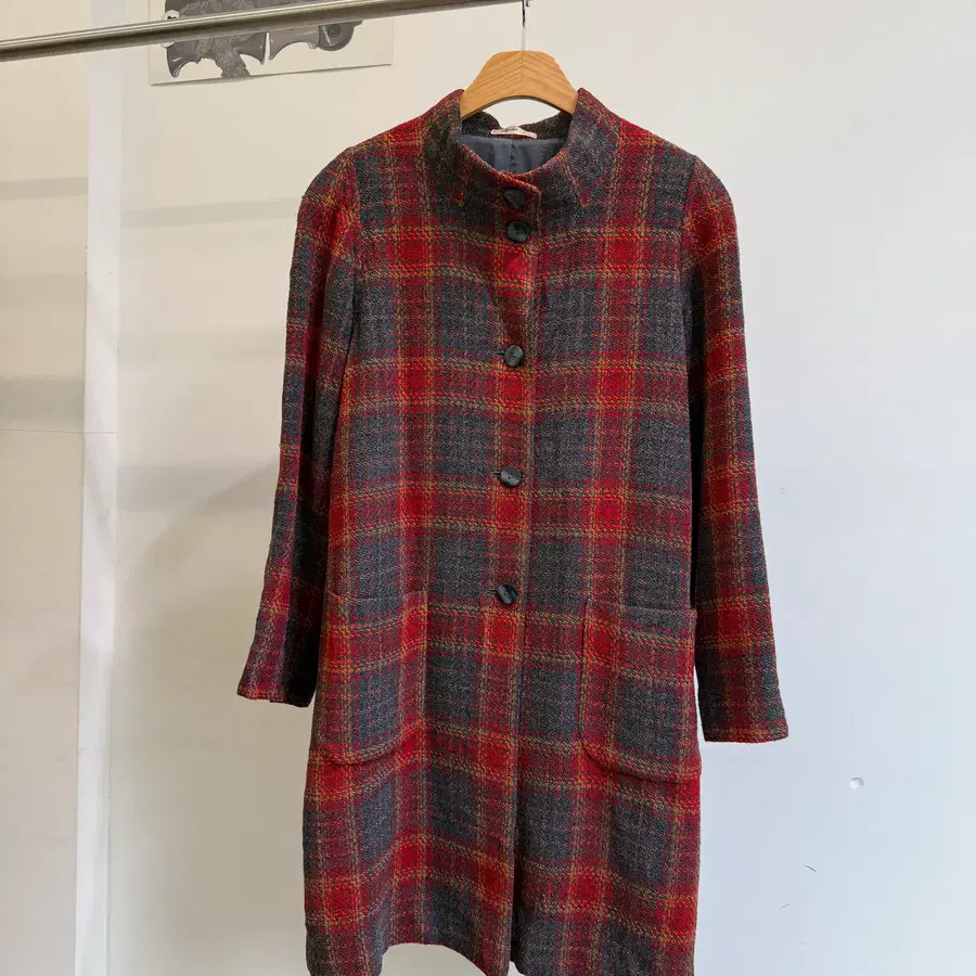 JAPANESE BRAND 체크 코트
