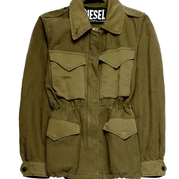 Diesel drawstring cargo jacket