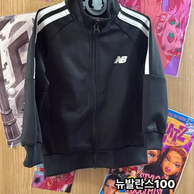 아기옷)뉴발란스 트랙 자켓 블랙 100
