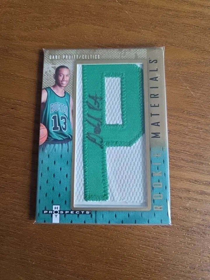 2007-08 UD Hot Prospects gabe pruitt RPA RC Rookie Letter Patch AUTO