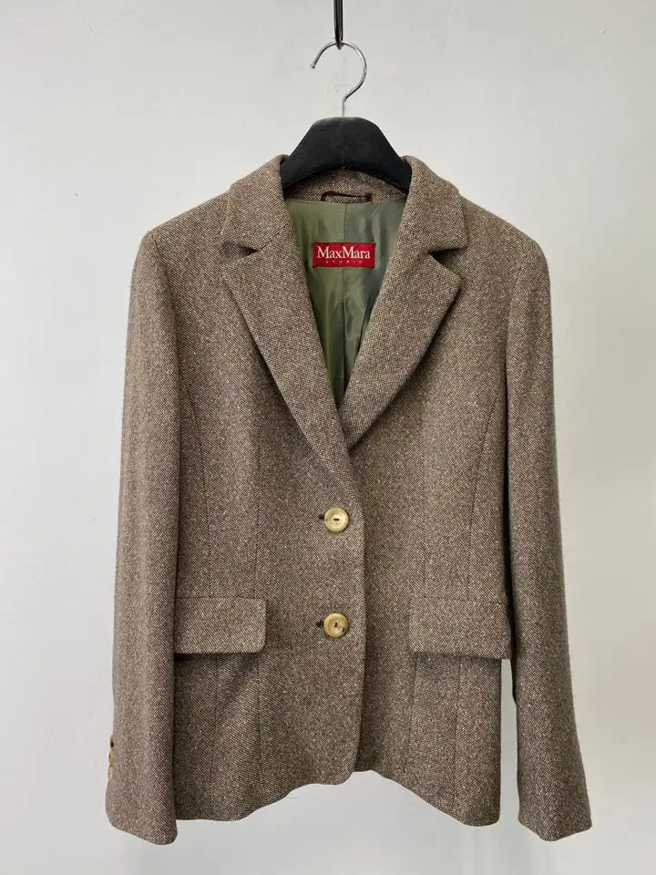 빈티지 MAX MARA STUDIO 울 실크 블렌드 자켓