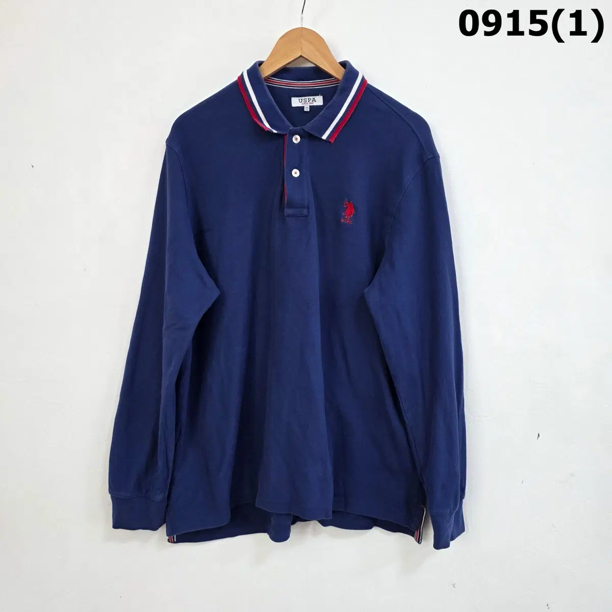 USPA 긴팔 카라티 네이비 3XL