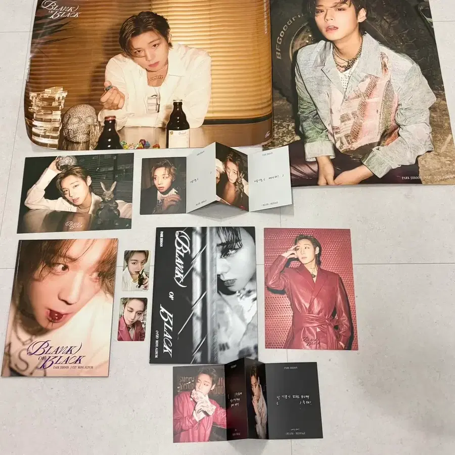 박지훈 BLANK of BLACK 미니7집 세트 팔아요.