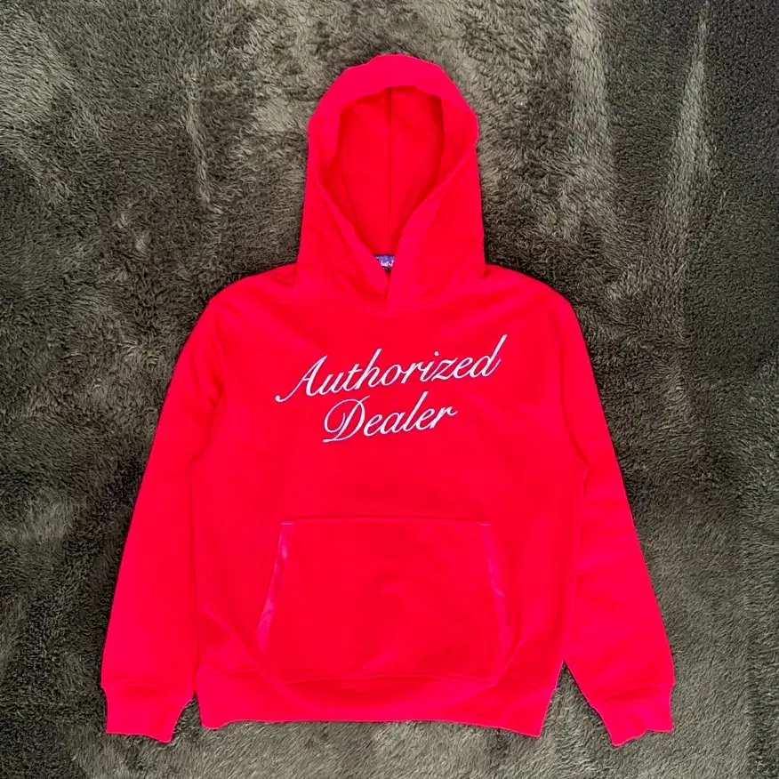 [L] 저스트 돈 돈씨 22ss Authorized Dealer 엠브로이더리 후디 레드