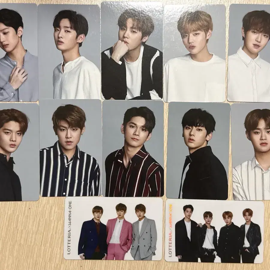 워너원 롯데리아 포토카드 (강다니엘 제외)