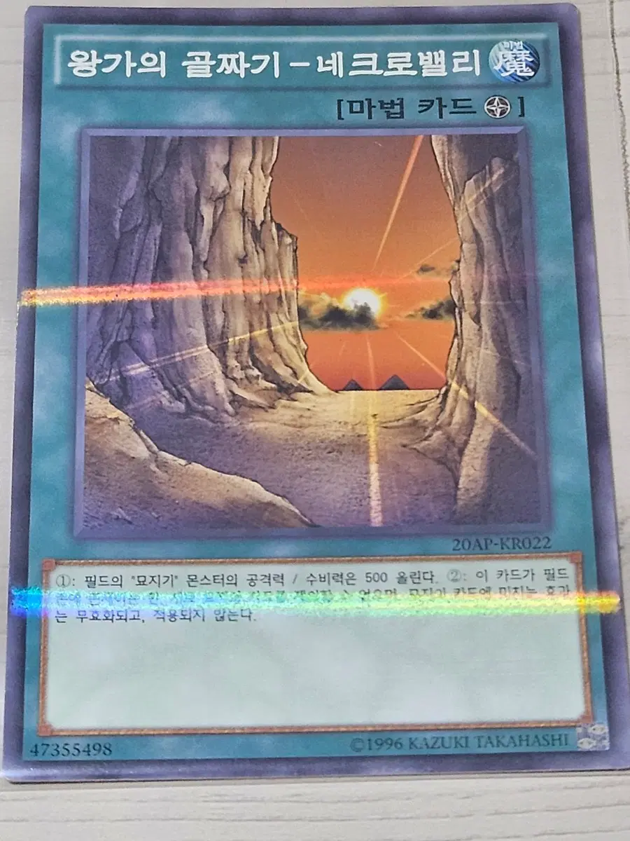 [고전] 유희왕 카드 왕가의 골짜기 네크로밸리