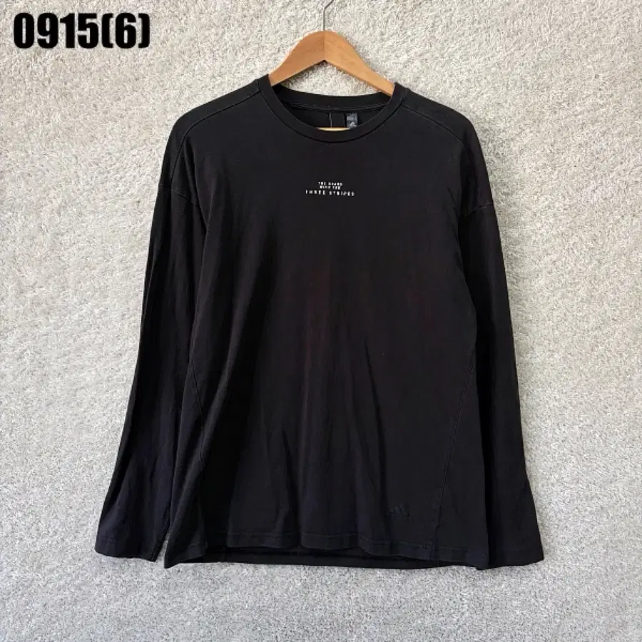 아디다스 긴팔 티셔츠 블랙 L 0915