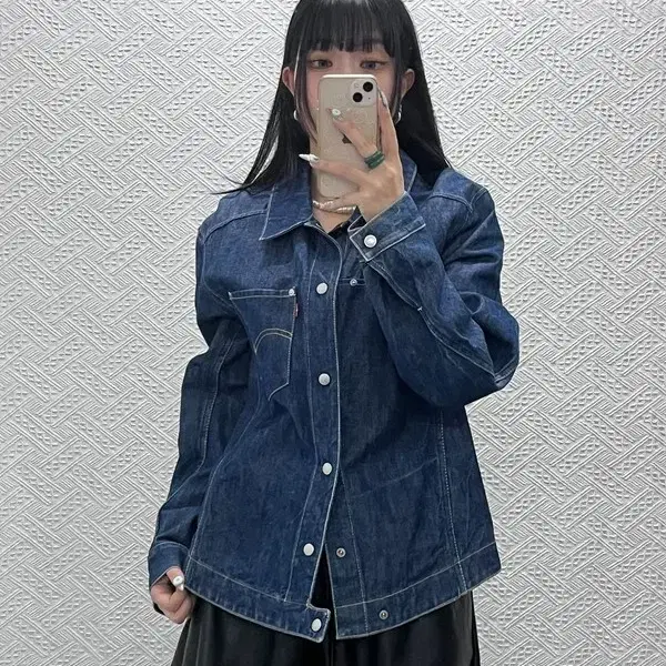 리바이스 엔지니어드진 레트로 캐주얼 빈티지 데님자켓 M C14797