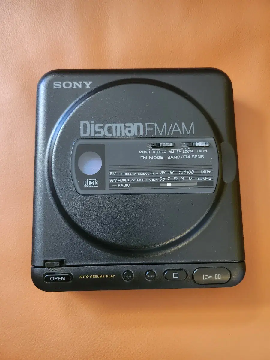 소니 디스크맨 D-T20 FM/AM CD 플레이어