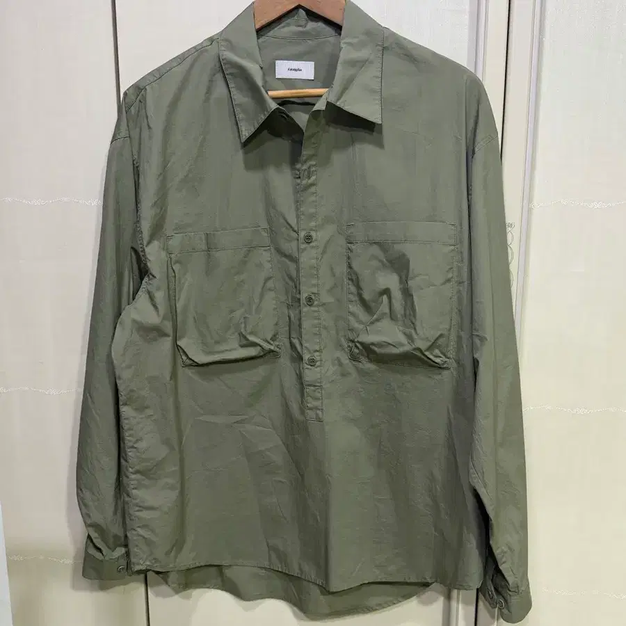 마이라이브러리 111 Librarian Pullover Shirt Sage Green M