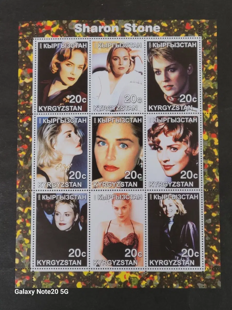 2000년 미국 할리우드 영화배우 샤론스톤기념 우표 Sharon Stone