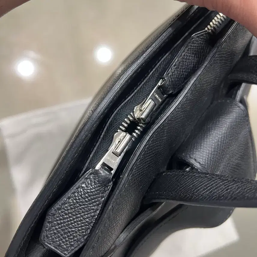 에르메스 블랙 가죽 백팩 사진 4