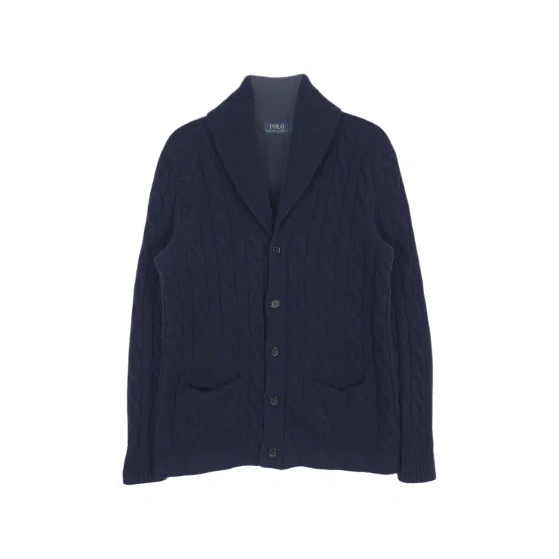 POLO RALPH LAUREN 케이블 숄카라 가디건 S