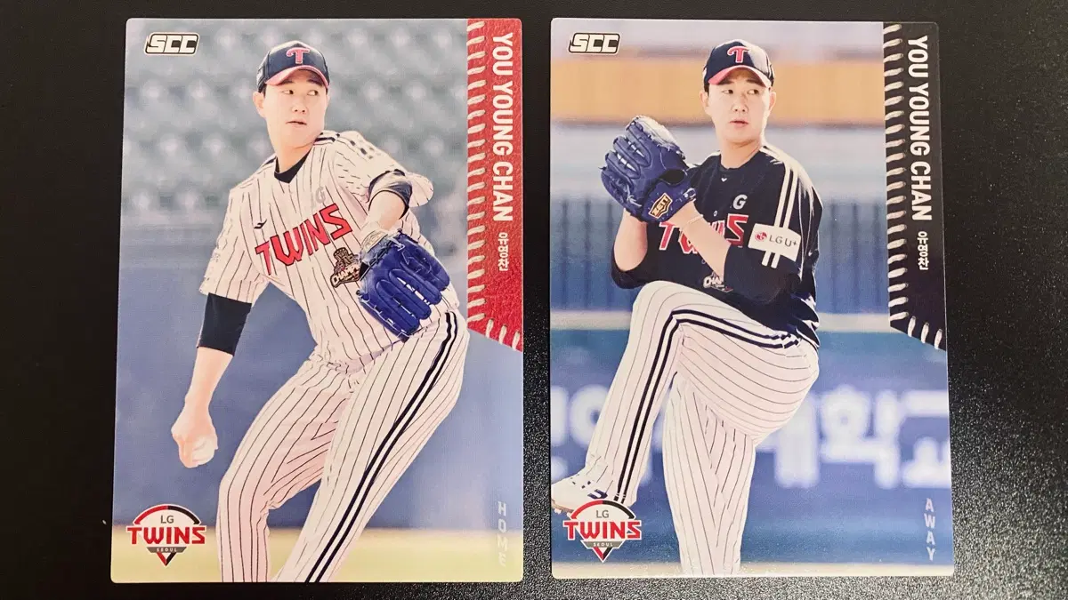 [LG] 2026 유영찬 SCC 카드 2장 세트 | 홈/원정