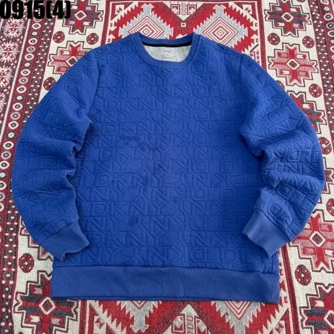 DKNY 누빔 맨투맨 블루 M 0915