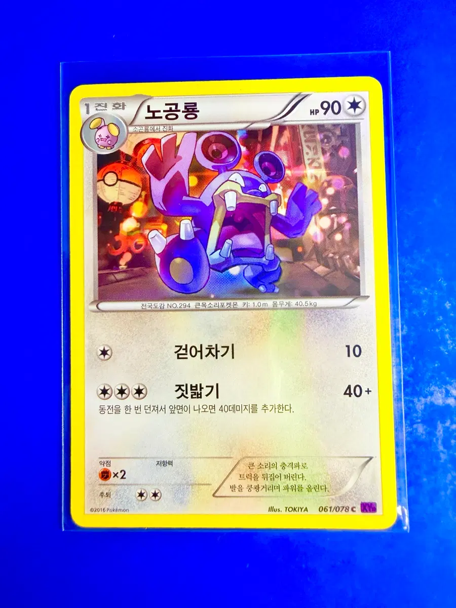 포켓몬카드 2016년 고대카드 XY10 노공룡 카드
