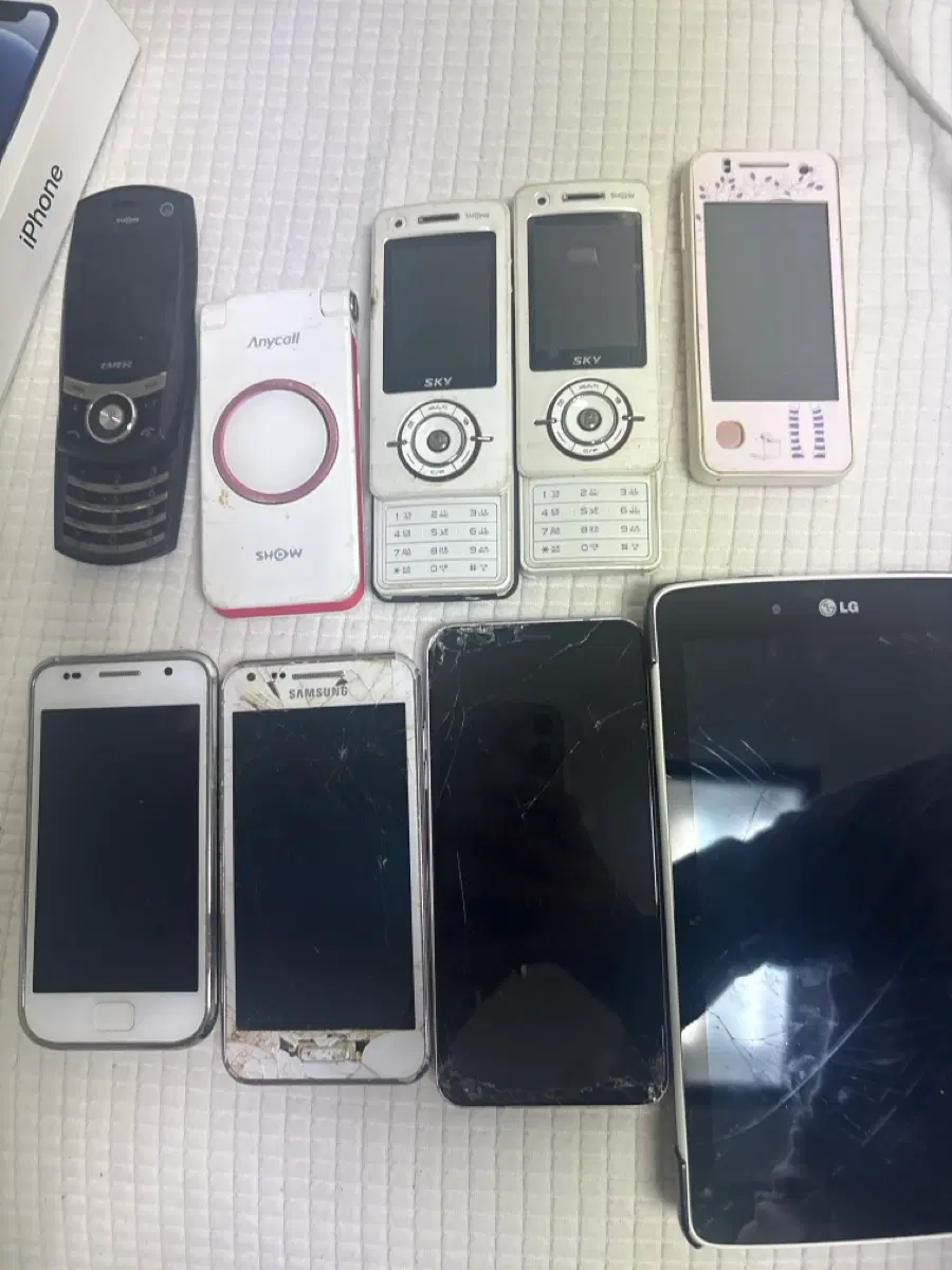 SKY 듀오 슬라이드폰 y삼성 젤리빈폰 LG 태블릿 아이폰 Anycall 일반폰 5종