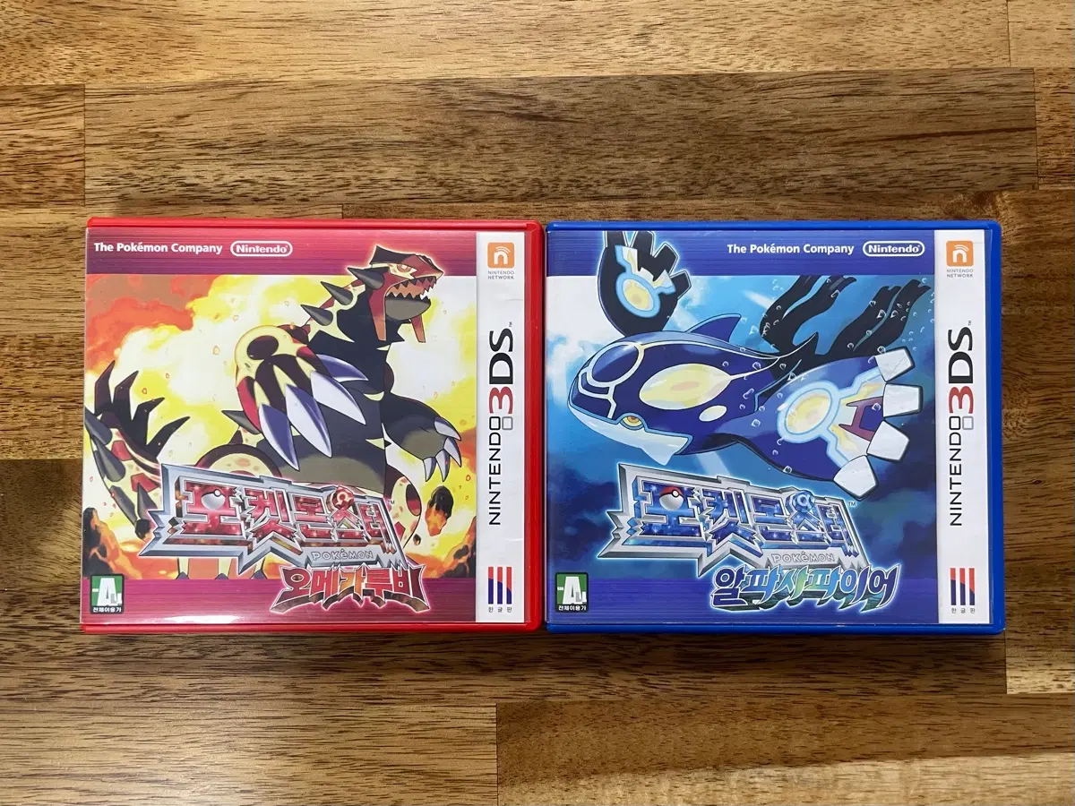 [2개 일괄] 포켓몬스터 오메가루비/알파사파이어 3DS 게임