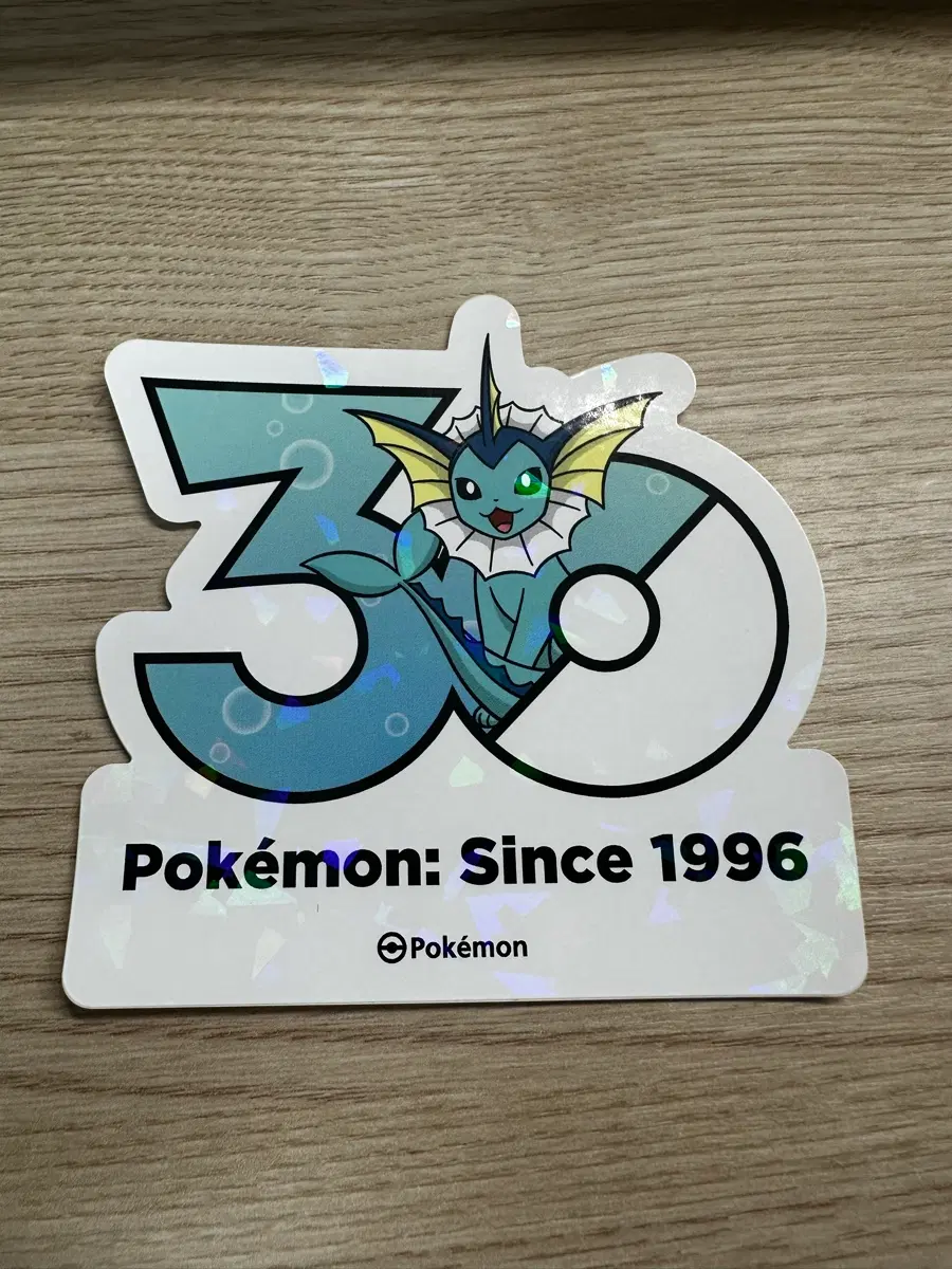 [샤미드] 포켓몬 30주년 로고 샤미드 스티커 1개