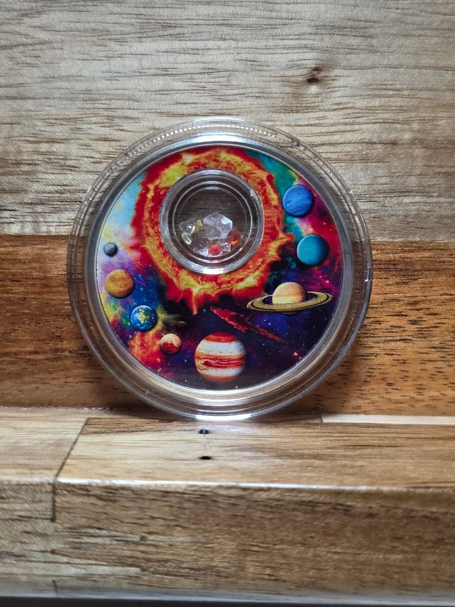 2016 니우에 태양계(Solar System) 1oz 컬러 은화 (실물 운석 파편 봉인 / 1000개 한정)
