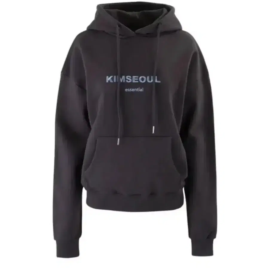 kimseoul 킴서울 로고 후드티 차콜