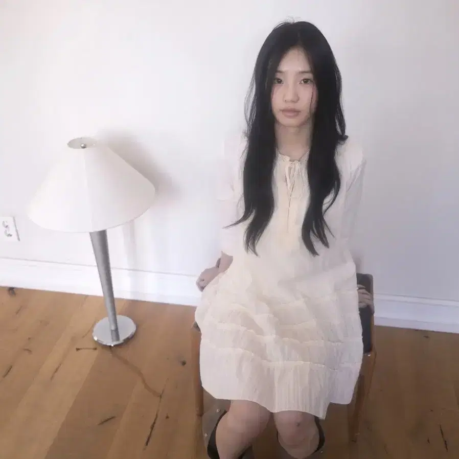 인앤양인하모니 러플드레스 Ruffled dress ivor
