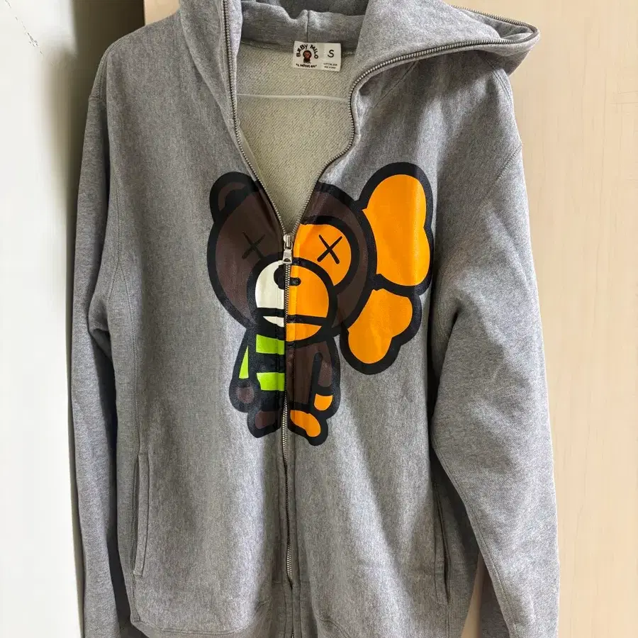 베이프 카우스 콜라보 풀집업 후드집업 S