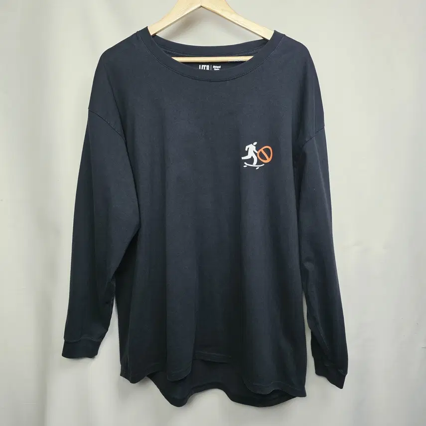 [uniqlo] 남성 스케이트보드 오버핏 긴팔 롱슬리브 XL