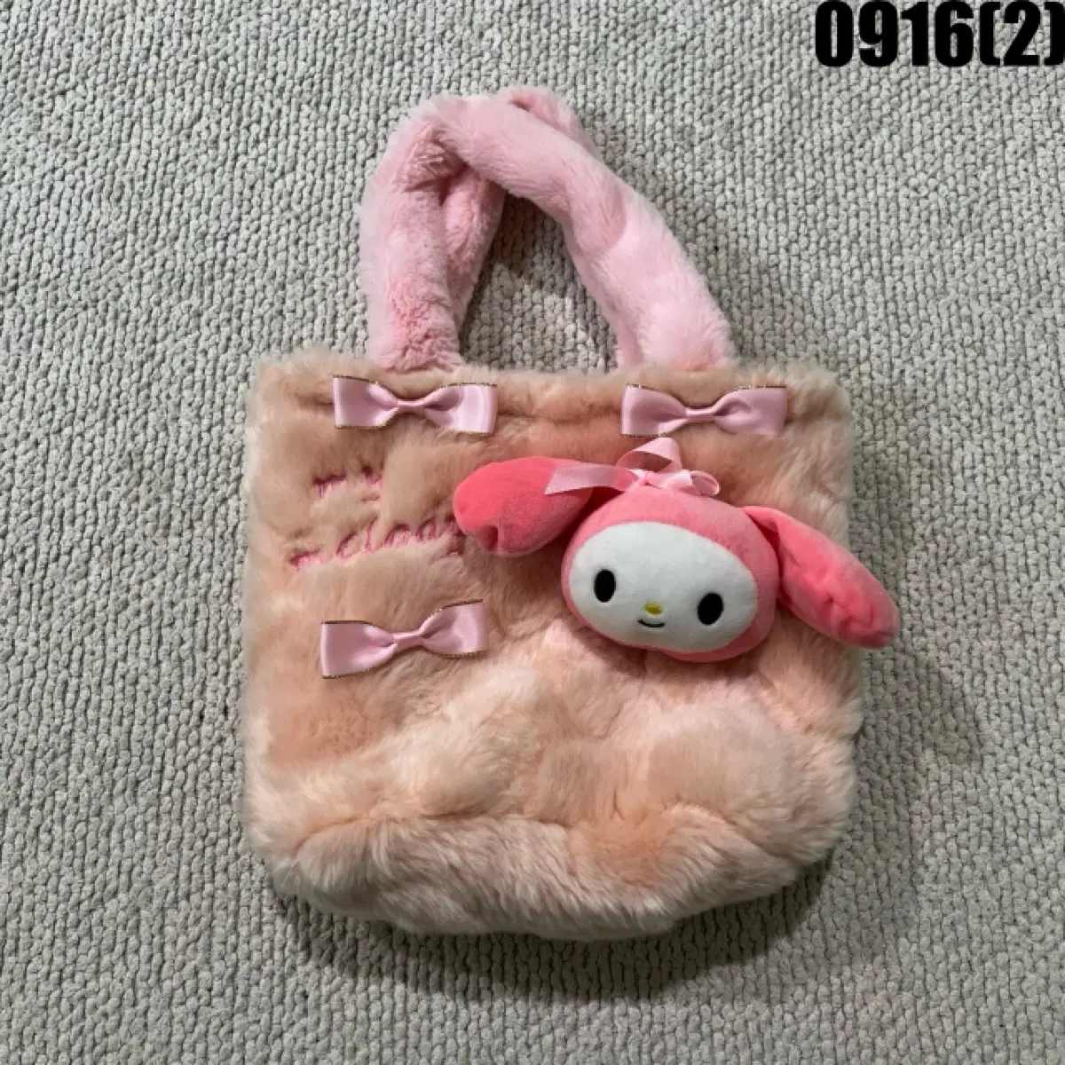 마이멜로디 복주머니 퍼 가방 핑크