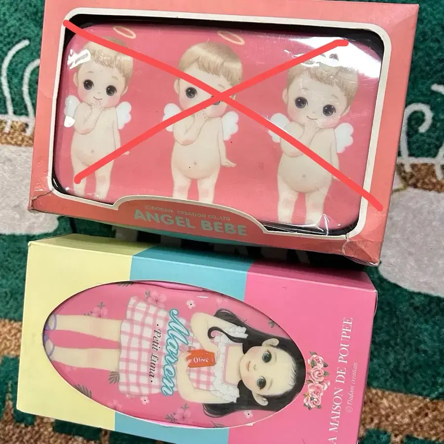 고전문구 페이퍼돌 파우치