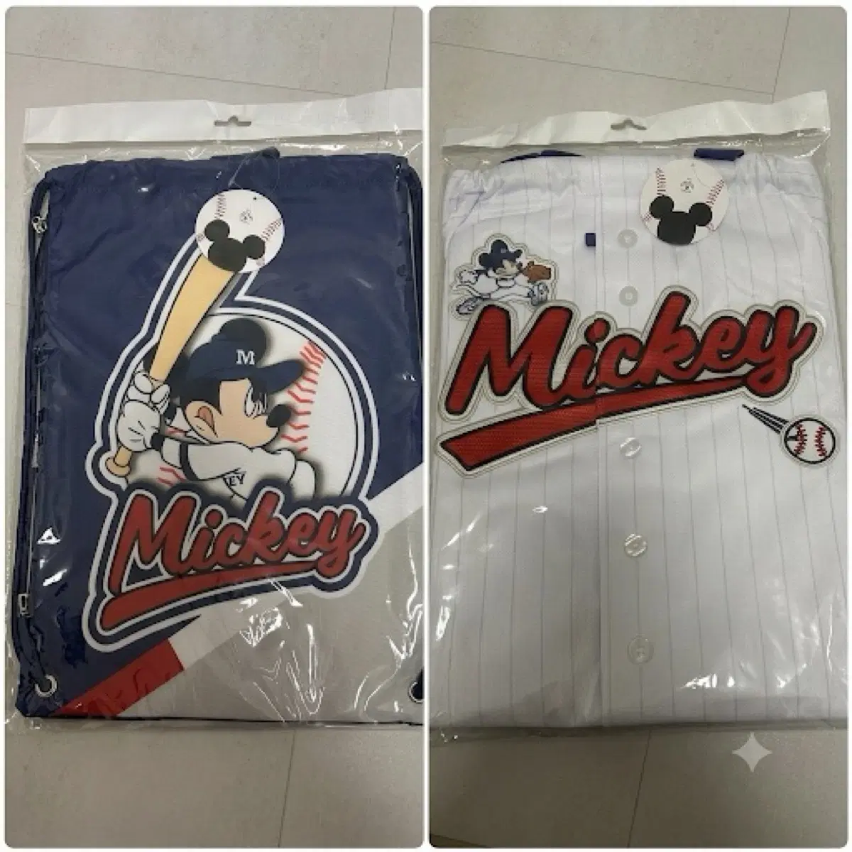 [새상품] 디즈니 x KBO 콜라보 짐색 2개 일괄