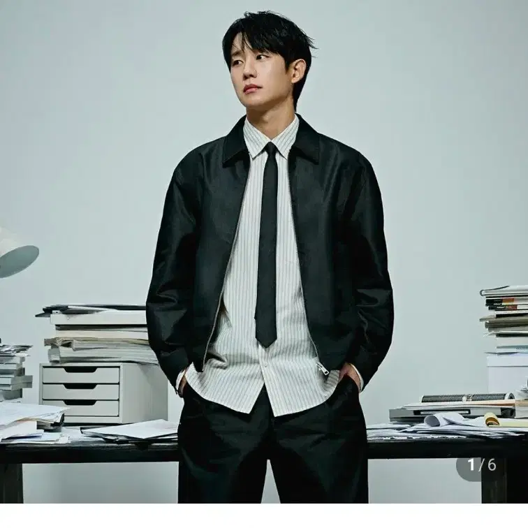 마인드브릿지 미니멀 블루종 MZJP2170