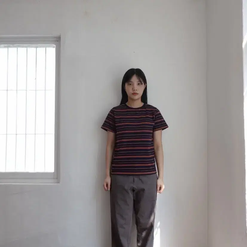 SAROS 사로스 100~105 2024 스트라이프 반팔티