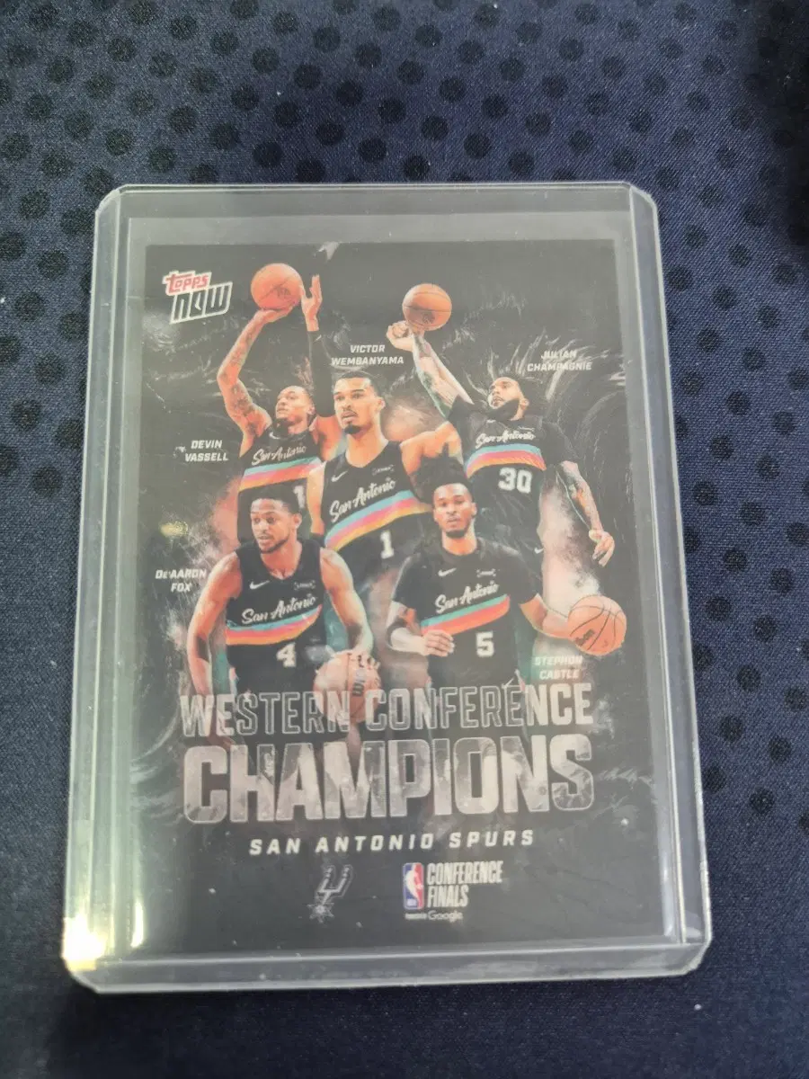 탑스 나우 NBA 샌안토니오 서부 컨퍼런스 챔피언 카드