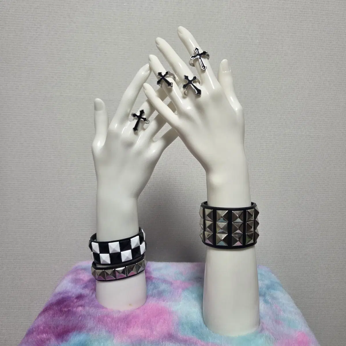 Emo 펑크 팔찌 set 씬키드 씬이모