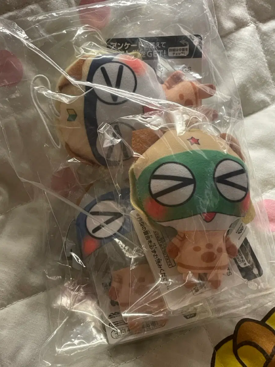 미개봉 개구리중사케로로 몬스터헌터 콜라보 인형 케로로 타마마 도로로
