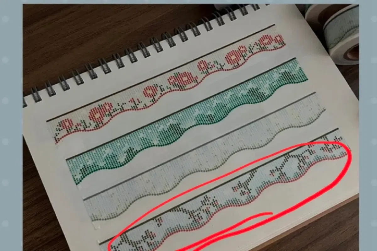 [코코넨네] <<71번>> 산수유 비즈발_마스킹테이프 마테_마테띵_소분