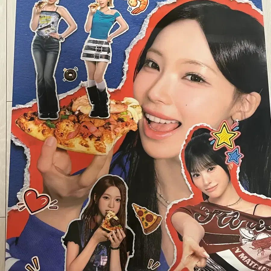 도미노피자 X 리센느 콜라보 브로마이드