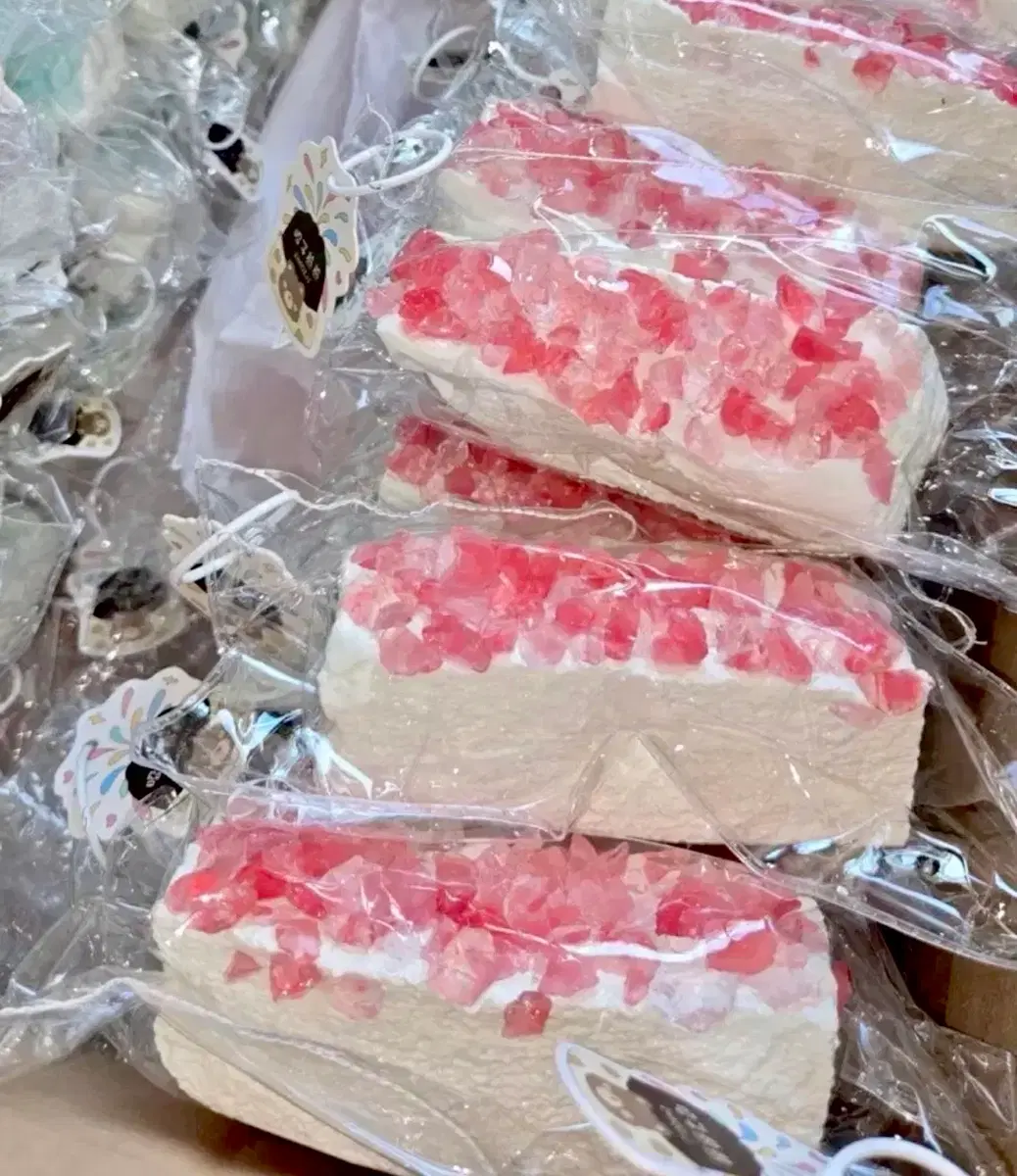 수제말랑이ㅣ얼음조약돌 버터바 요거트 머드감 (핑크)