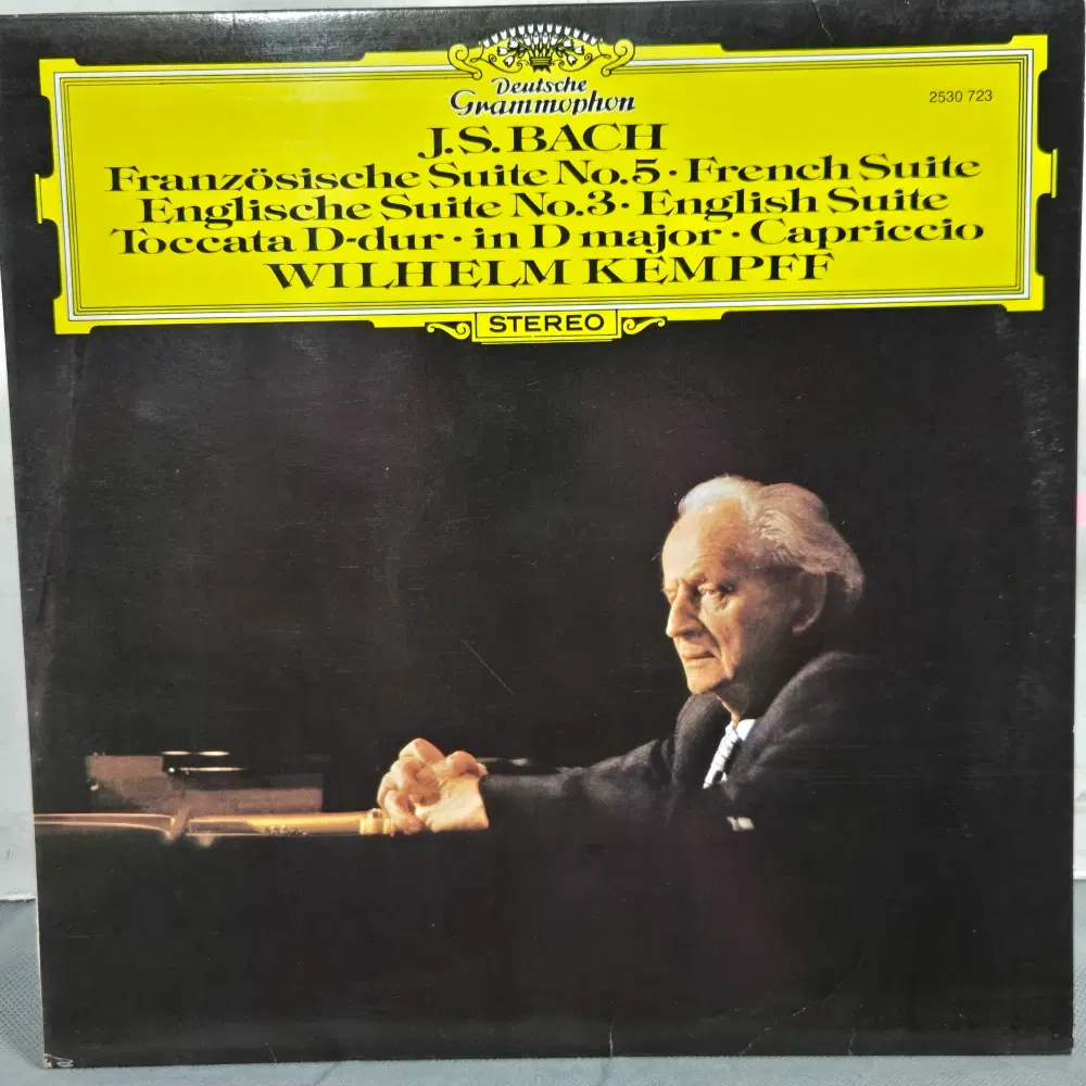 1-1298 . LP음반 J.S.Bach Wilhelm Kempff FranzOsisch .가요 중고 팝 클래식 라이센스