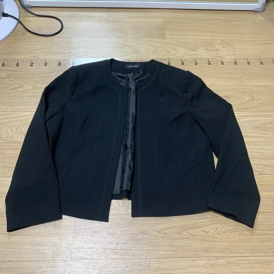 [17AR / L-XL] 일본 빈티지 카라리스 노카라 숏 자켓 (블랙)