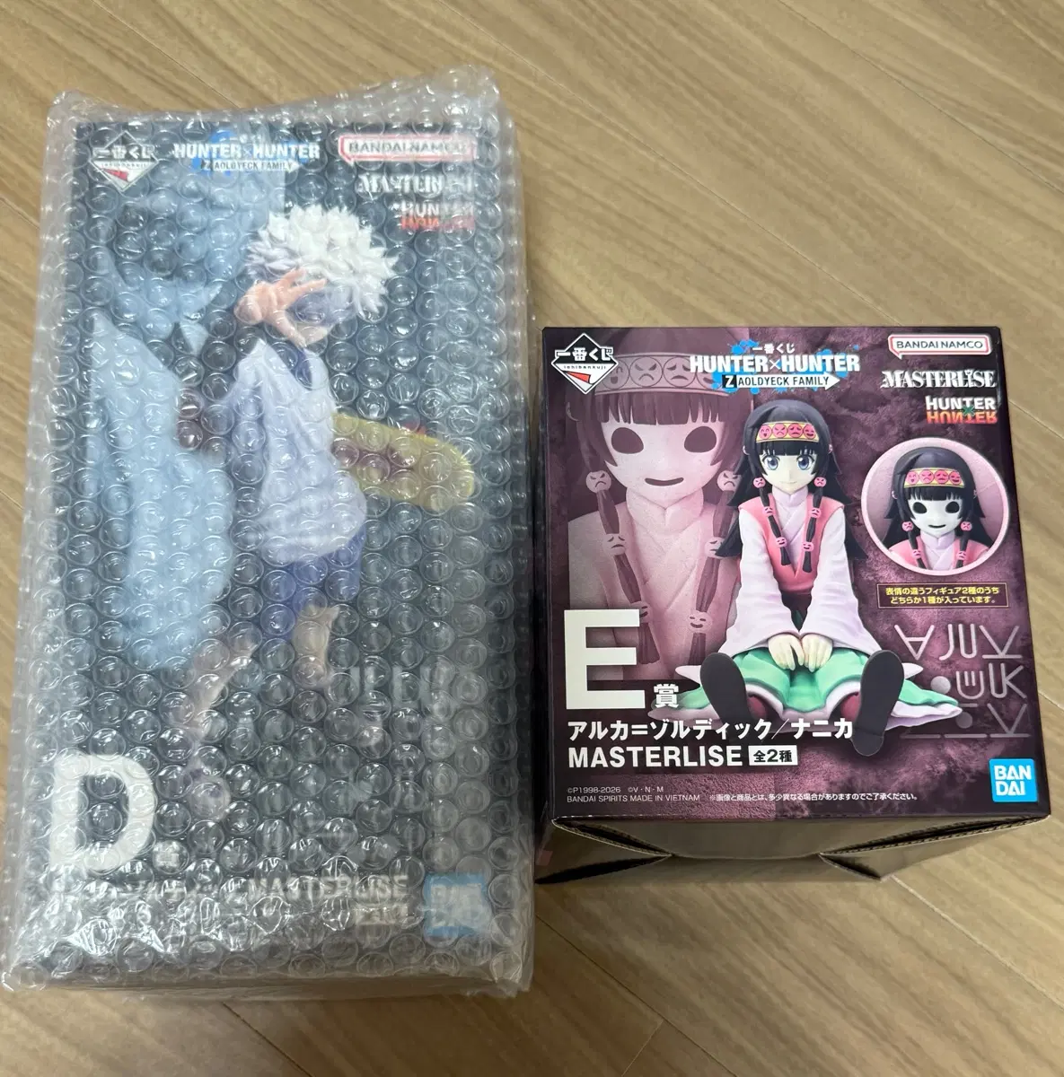 헌터헌터 제일복권 키르아 D상 나니카 E상