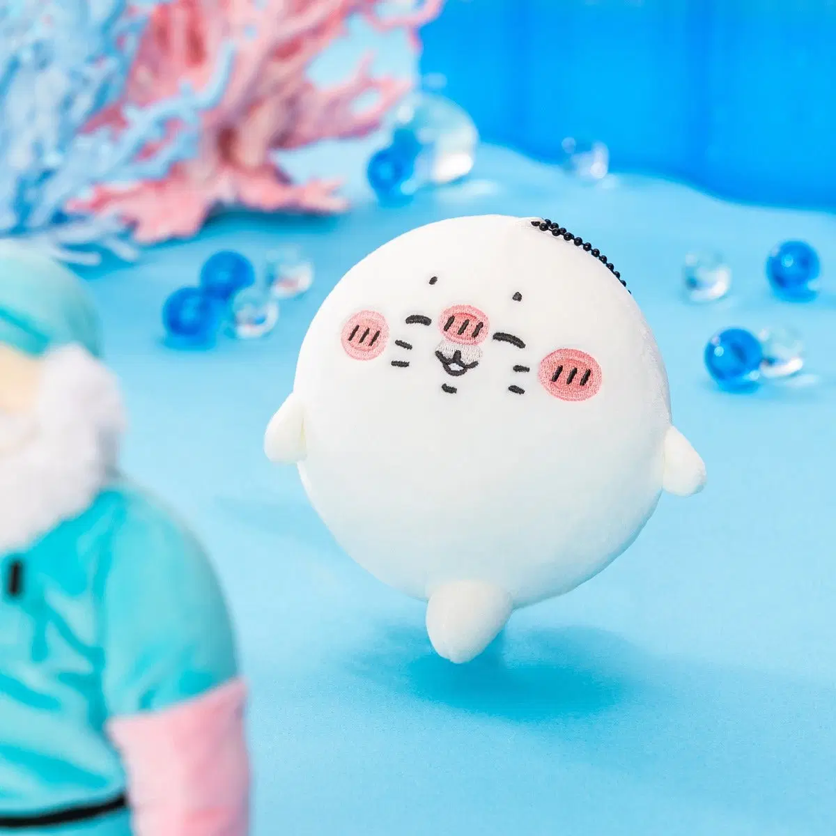 나가노마켓 수족관 걷는 아자라시 물범 마스코트 인형 키링 농담곰