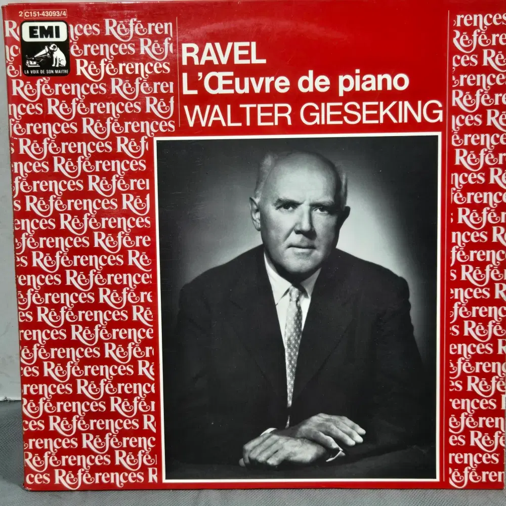 1-1294 . LP음반.Walter Gieseking L.OEuvre De Piano .가요 중고 팝 클래식 라이센스